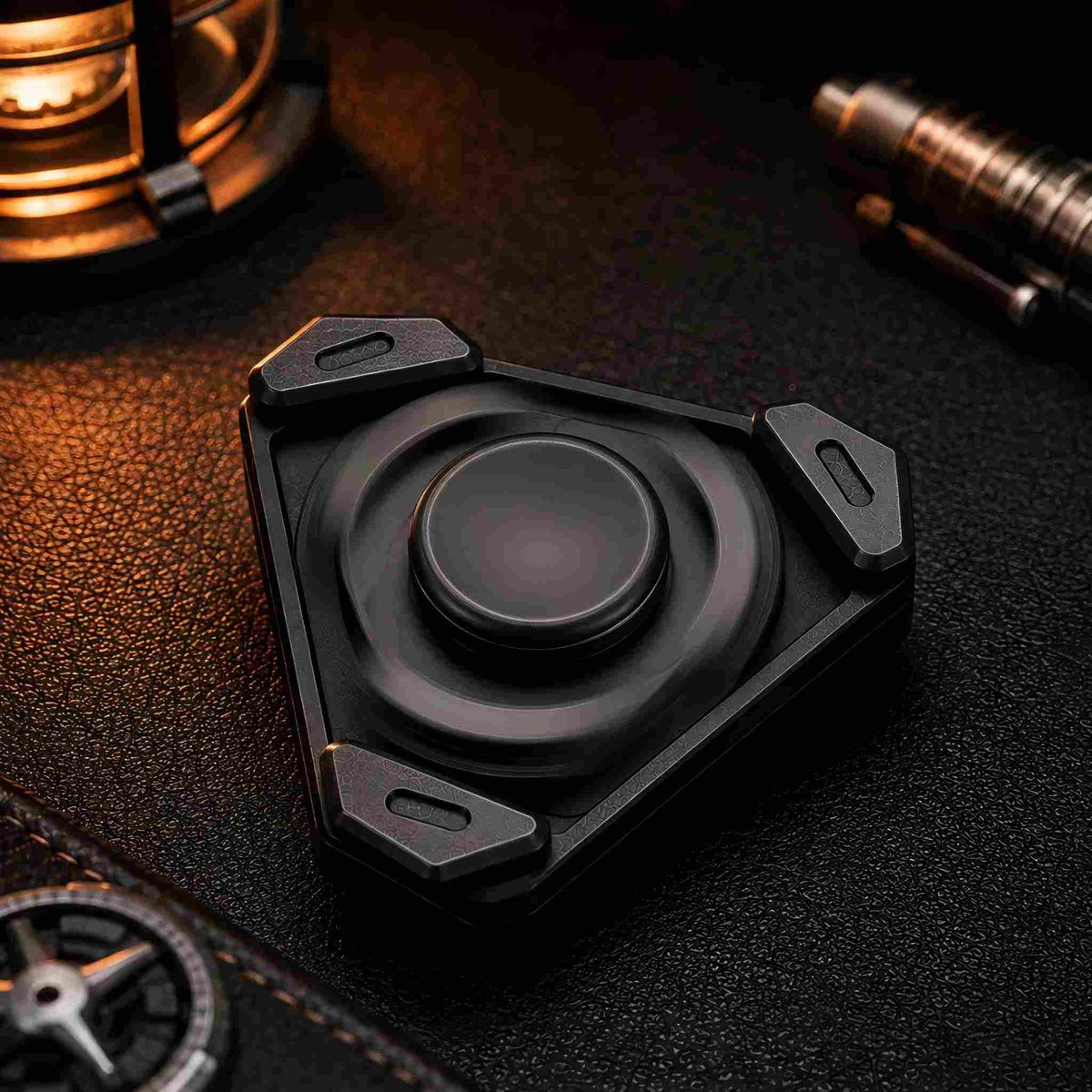 EDC retro finger spinner double-layer rotation