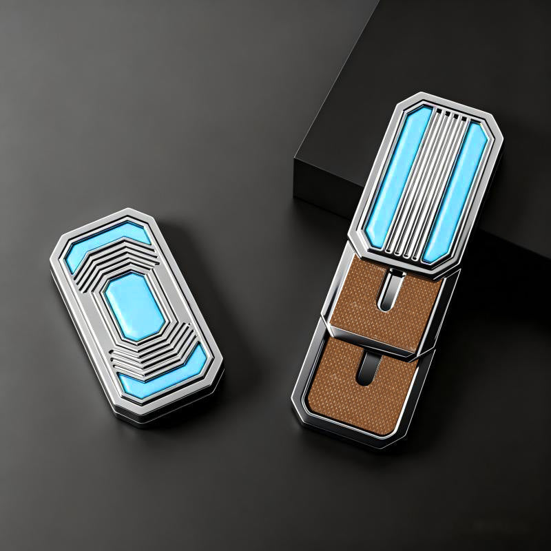 Fidget Toys Adults EDC Triple Fidget Slider Magnetic Metal Luminous