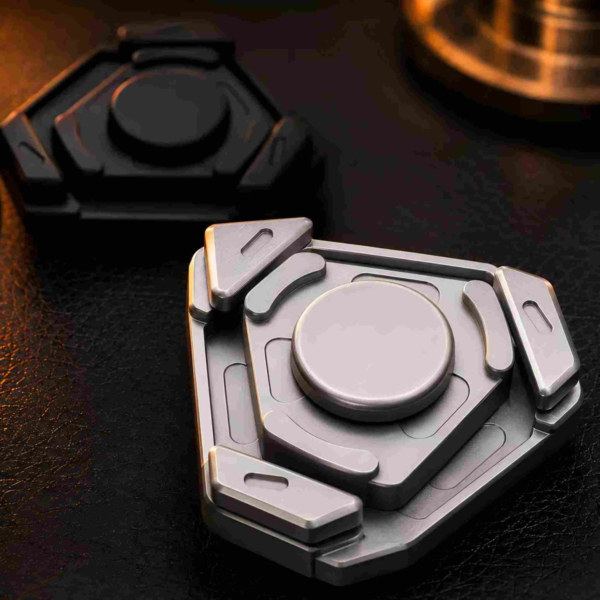 EDC retro finger spinner double-layer rotation