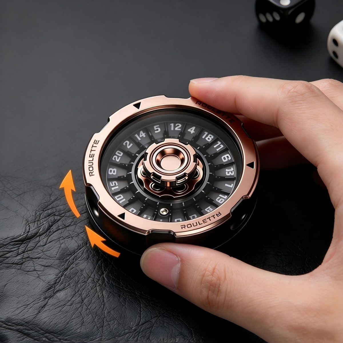 Metal Fidget Spinner Mechanical Roulette DND Dice