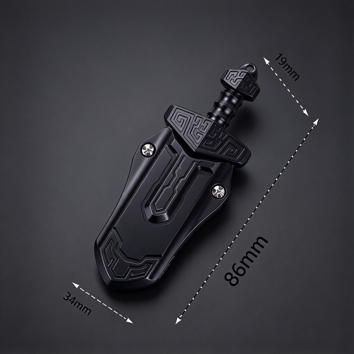 Vintage Short‑Sword EDC Fidget Slider – Mechanical Desk Toy