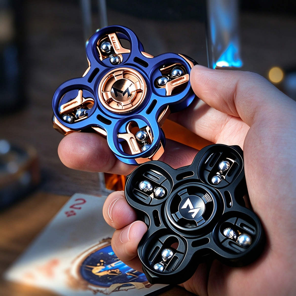 Linkage Star Wheel Fidget Spinner – Metal EDC Stress Relief Toy