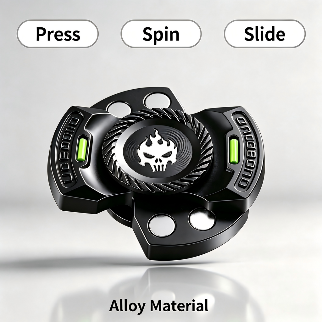 Fidget Toys Adults EDC Ghost Fidget Spinner Mechanical Push Card