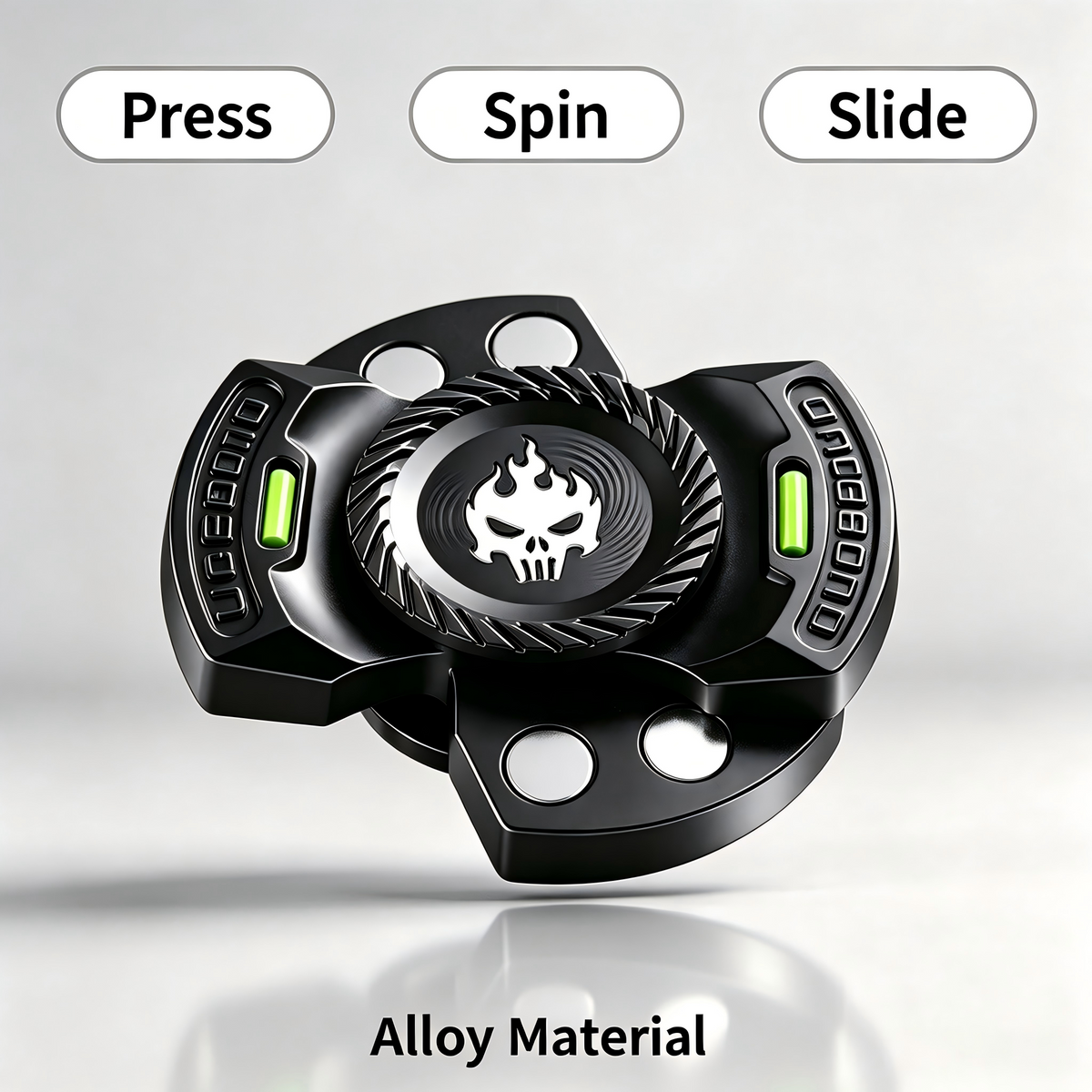Fidget Toys Adults EDC Ghost Fidget Spinner Mechanical Push Card