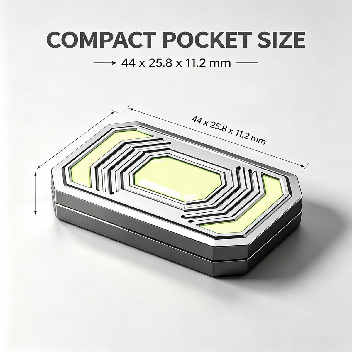 Magnetic Triple Fidget Slider – EDC Stress Relief Toy