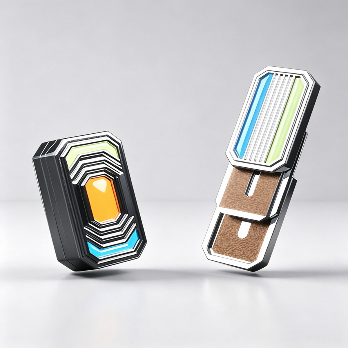 Magnetic Triple Fidget Slider – EDC Stress Relief Toy