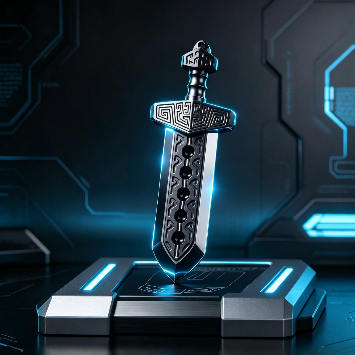 Vintage Short‑Sword EDC Fidget Slider – Mechanical Desk Toy
