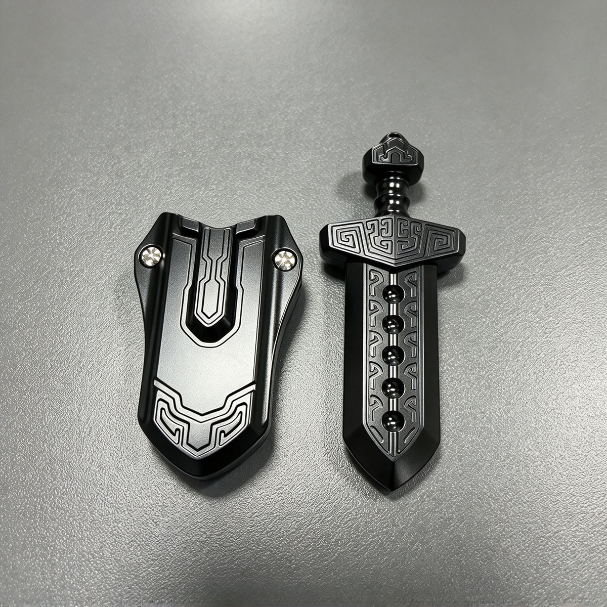 Vintage Short‑Sword EDC Fidget Slider – Mechanical Desk Toy