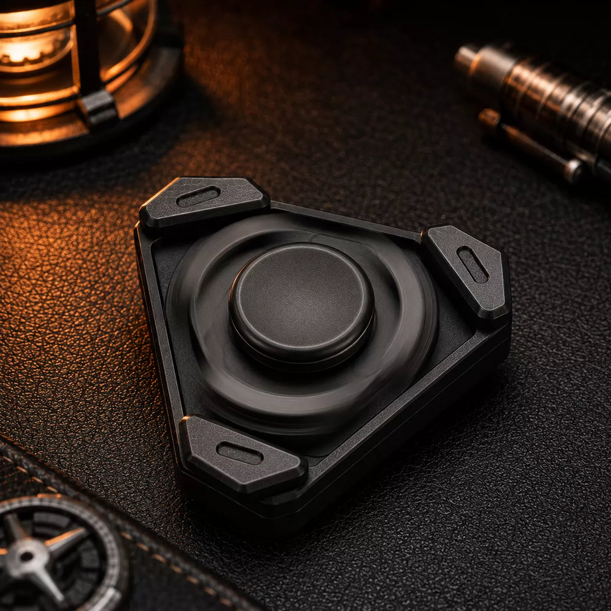 EDC retro finger spinner double-layer rotation