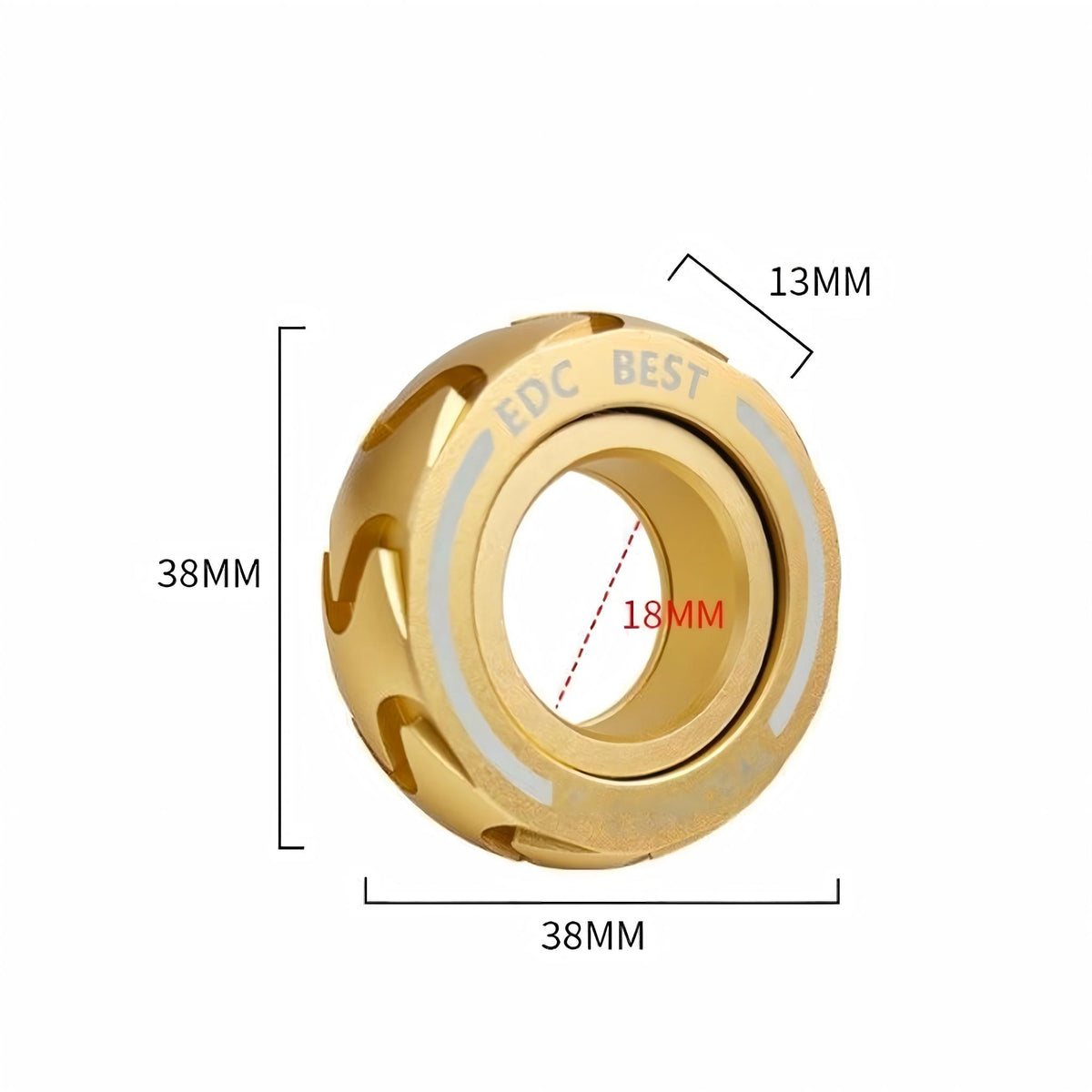 Tire-Shaped EDC Mechanical Fidget Ring