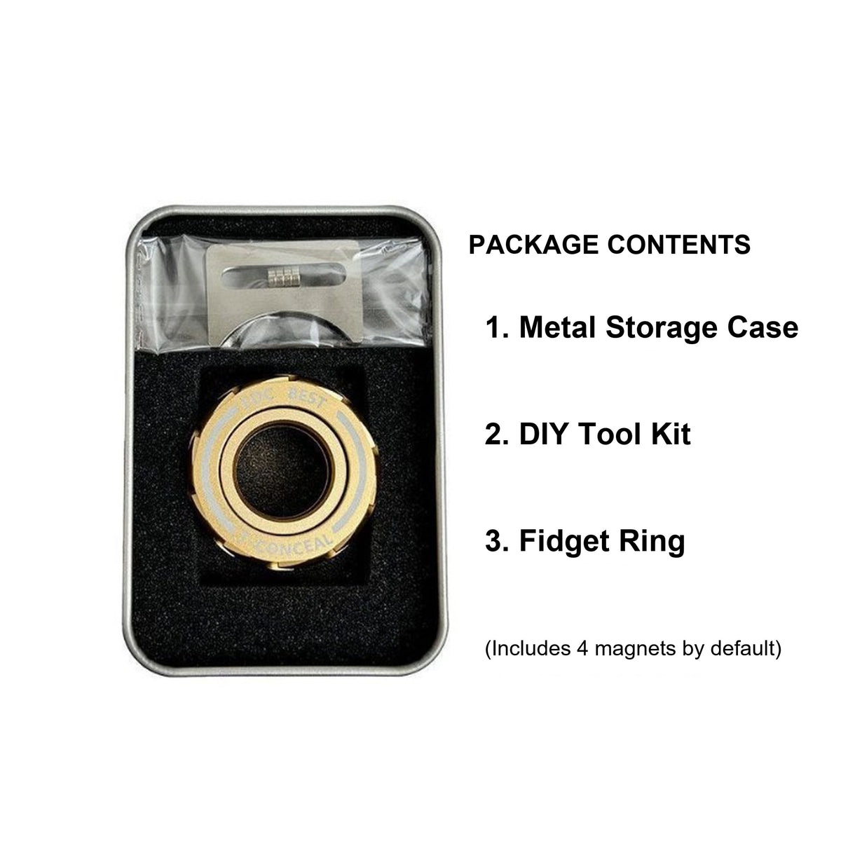 Tire-Shaped EDC Mechanical Fidget Ring