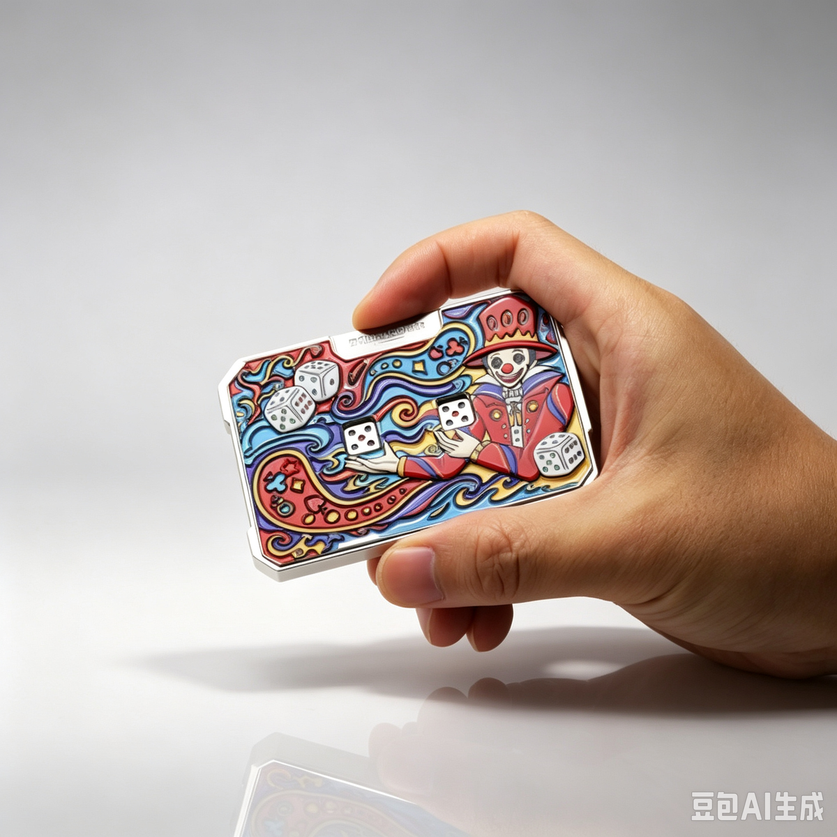 Fidget Aldult Toy EDC Joker Card Game Metal Mechanical Dice Multicolor Gift