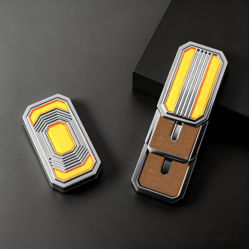 Fidget Toys Adults EDC Triple Fidget Slider Magnetic Metal Luminous
